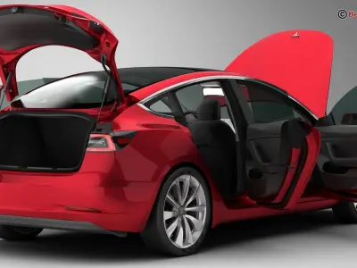 Tesla Model 3 2018 3D model