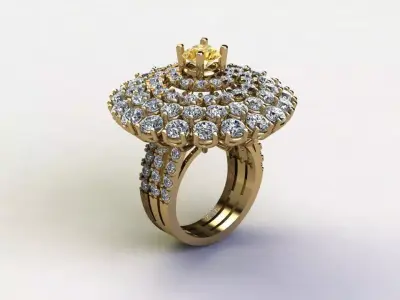 women ring new model design in Asia R20 3D model