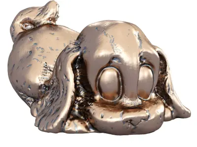 Figurine dog 3D model