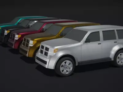 Off-Road Car Generic Low-poly 3D model