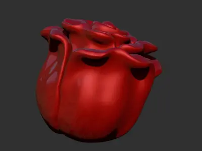 a rose 3D print model