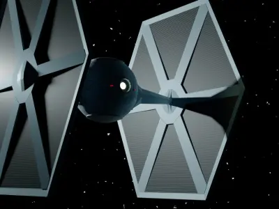 TIE Fighter Free 3D model