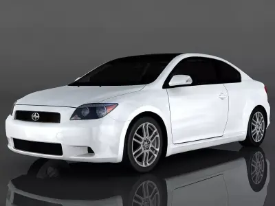 Scion TC Low-poly 3D model