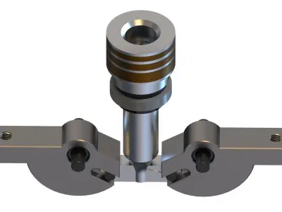 pneumatic gripper 3D print model