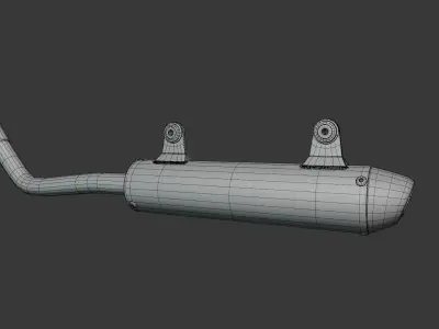 ProCircuit R304 2 Stroke Exhaust Motocross  3D model