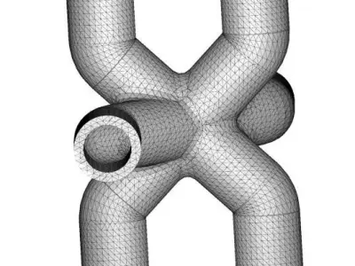 Creative Six Way Pipe Fitting 3D print model