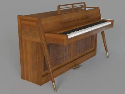 1963 Danish Mid Century Modern Baldwin Acrosonic Spinet 3D model