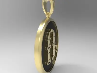 Decorative Letter R 3D print model