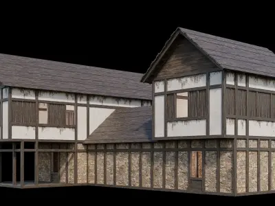 Medieval Village Pack  - 5 Assets - 4K Textures Game Ready Low-poly 3D model order