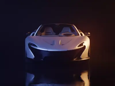 McLaren P1 Low-poly 3D model