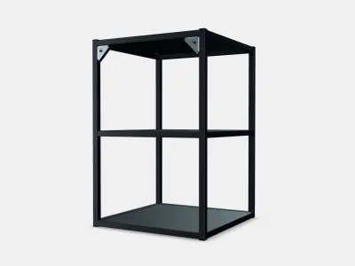 ENHET Base fr w shelves Low-poly 3D model