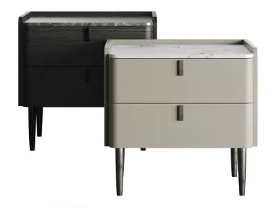 Light Luxury Marble Bedside GG41 3D model