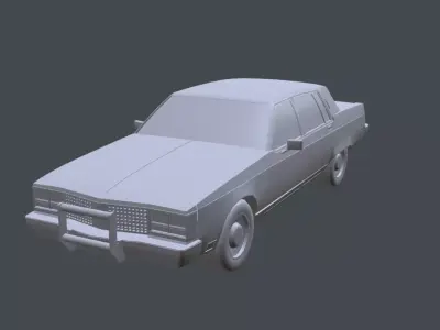 Oldsmobile regency Low-poly 3D model