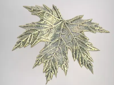 Leaf Earring model 0329 3D printable model13 3D print model