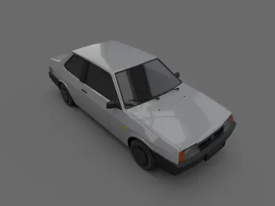 VAZ 21099 Coupe  Low-poly 3D model
