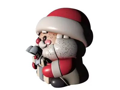 Santa Claus Christmas 3D Model 3D print model