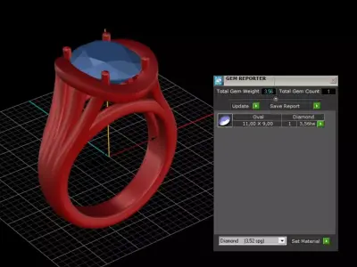 ring woman  3D print model 49