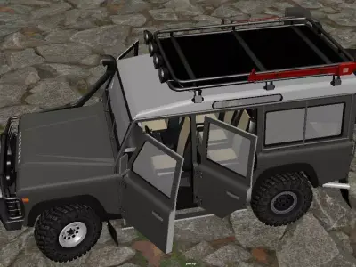 Land Rover Defender Low-poly 3D model