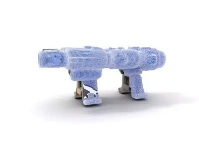 Futuristic Tactical Weapon Model Pack Low-poly 3D model
