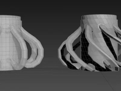 Modular Vortex Tesla Valve - Concept 3D model