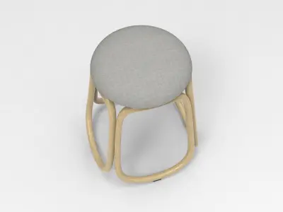 Redy Barstool Low-poly 3D model