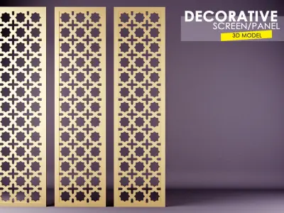 Decorative Wall Screen  Free 3D model