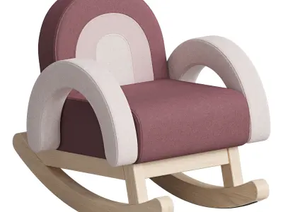 Rainbow Rocking Chair 3D model