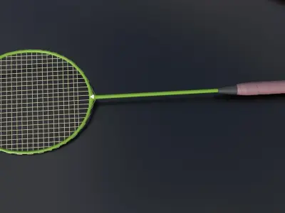 Badminton Low-poly 3D model