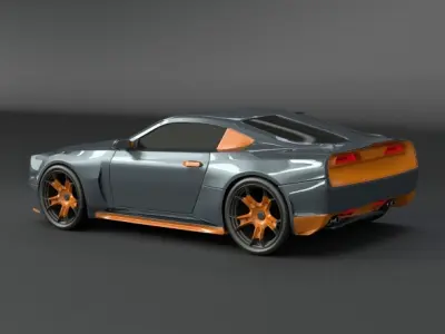  Stylish muscle car concept 3D model