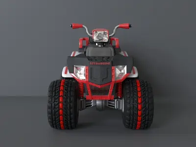Childrens sports plastic ATV 3D model