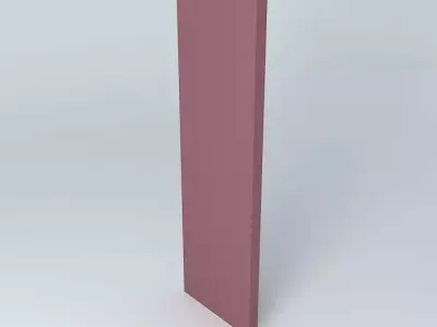 Single pink panel Free 3D model