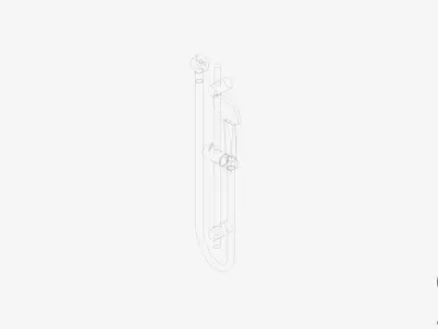 Shower - Rail - Luxury - Bold Low-poly 3D model