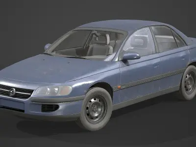 Opel - Omega B1 Low-poly 3D model