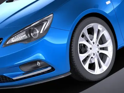 Opel Cascada 2017 VRAY 3D model