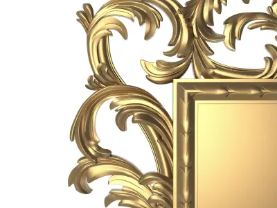 Carved Picture Frame 3D model