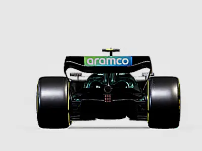 Astron Martin F1  Low-poly 3D model