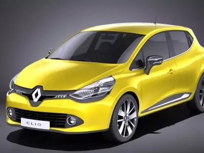 Renault Clio 2015 VRAY 3D model