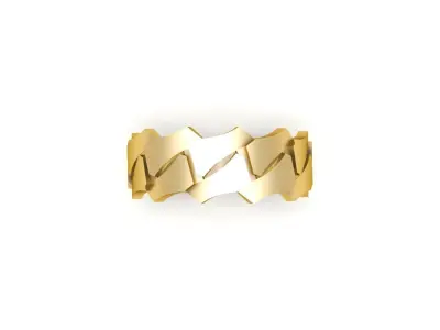 cuban chain ring 3d model 3d print 3D print model