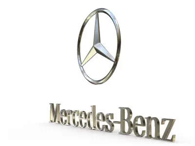 mercedes benz logo 3D model