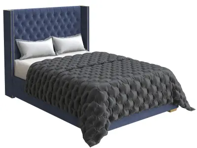Bed trend design 3d model Low-poly 3D model