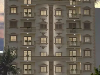Residential building 3D model 7