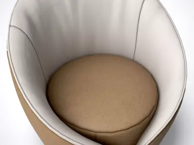 Armchair-Tonin Casa MAMA  Low-poly 3D model