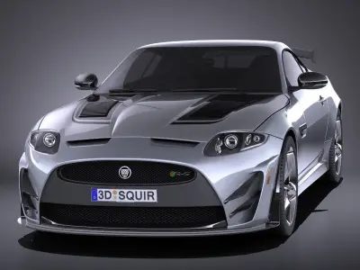 Jaguar XKR S GT 2015 VRAY 3D model