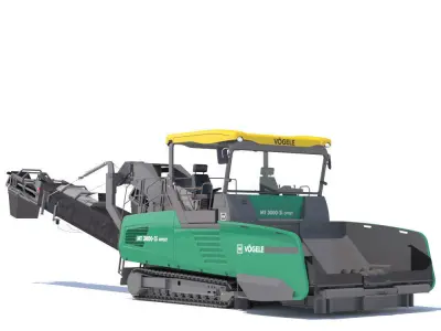 Asphalt feeder Vogele MT3000 3D model