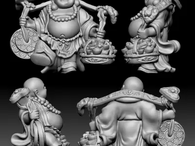 God of wealth 060 3D print model