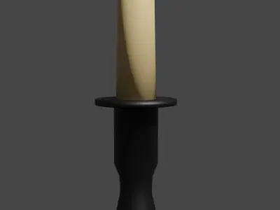 Simple Candle 3D model