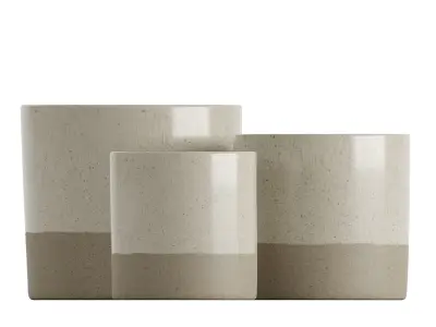 Ceramic Neutral Earth Tones Vase 3D model