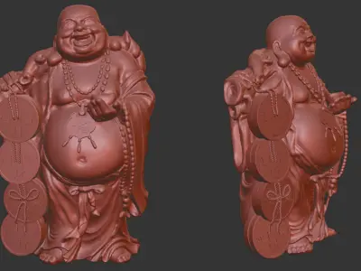 Buddha of Fortune 3d Print model 3D print model