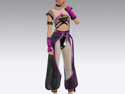 Cyberpunk clothing 3D model