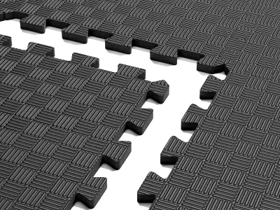 Puzzle mats Low-poly 3D model